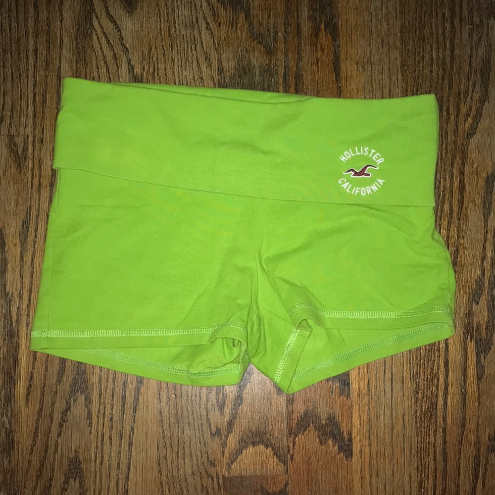 Hollister green yoga shorts